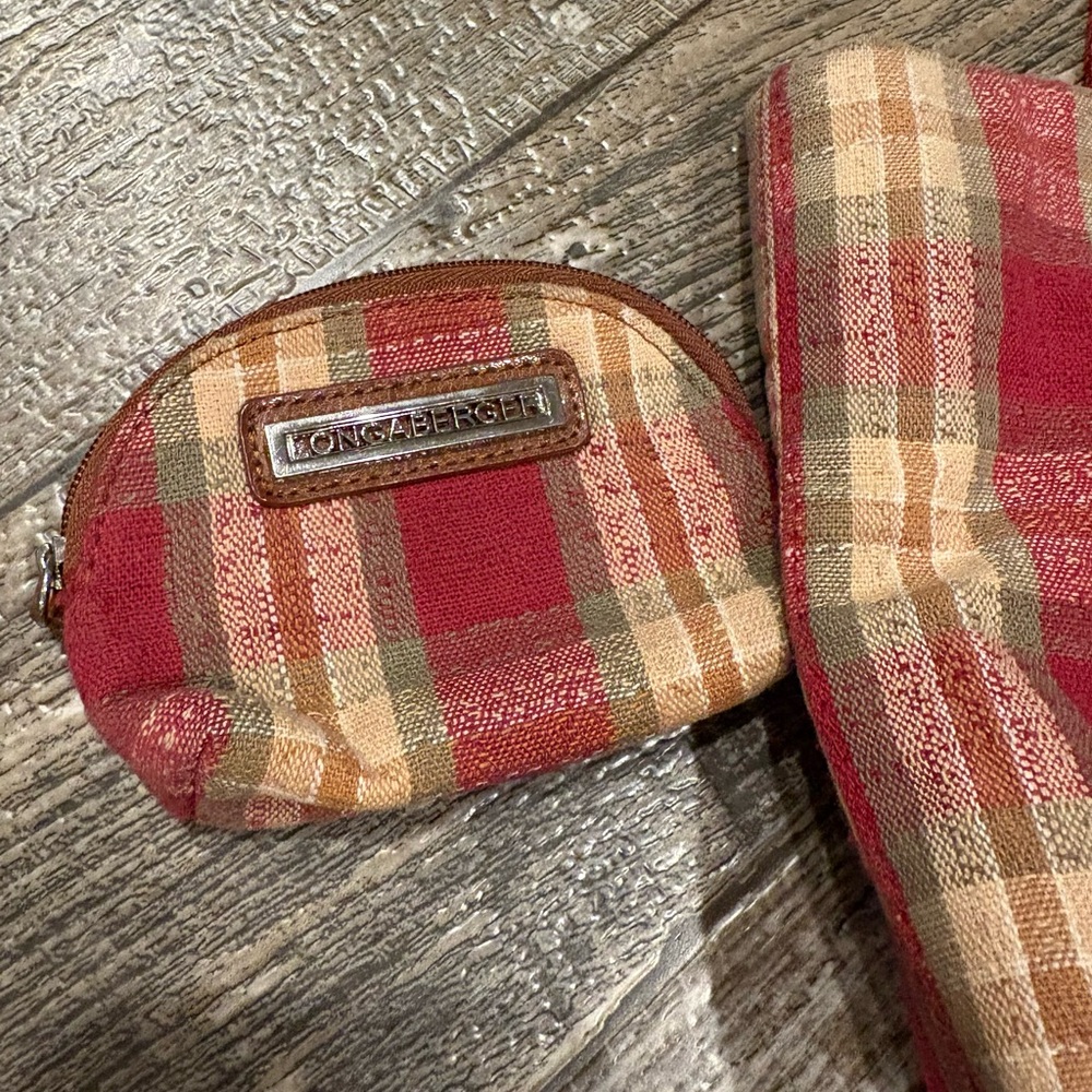 Longaberger Plaid Tote Bag View 6